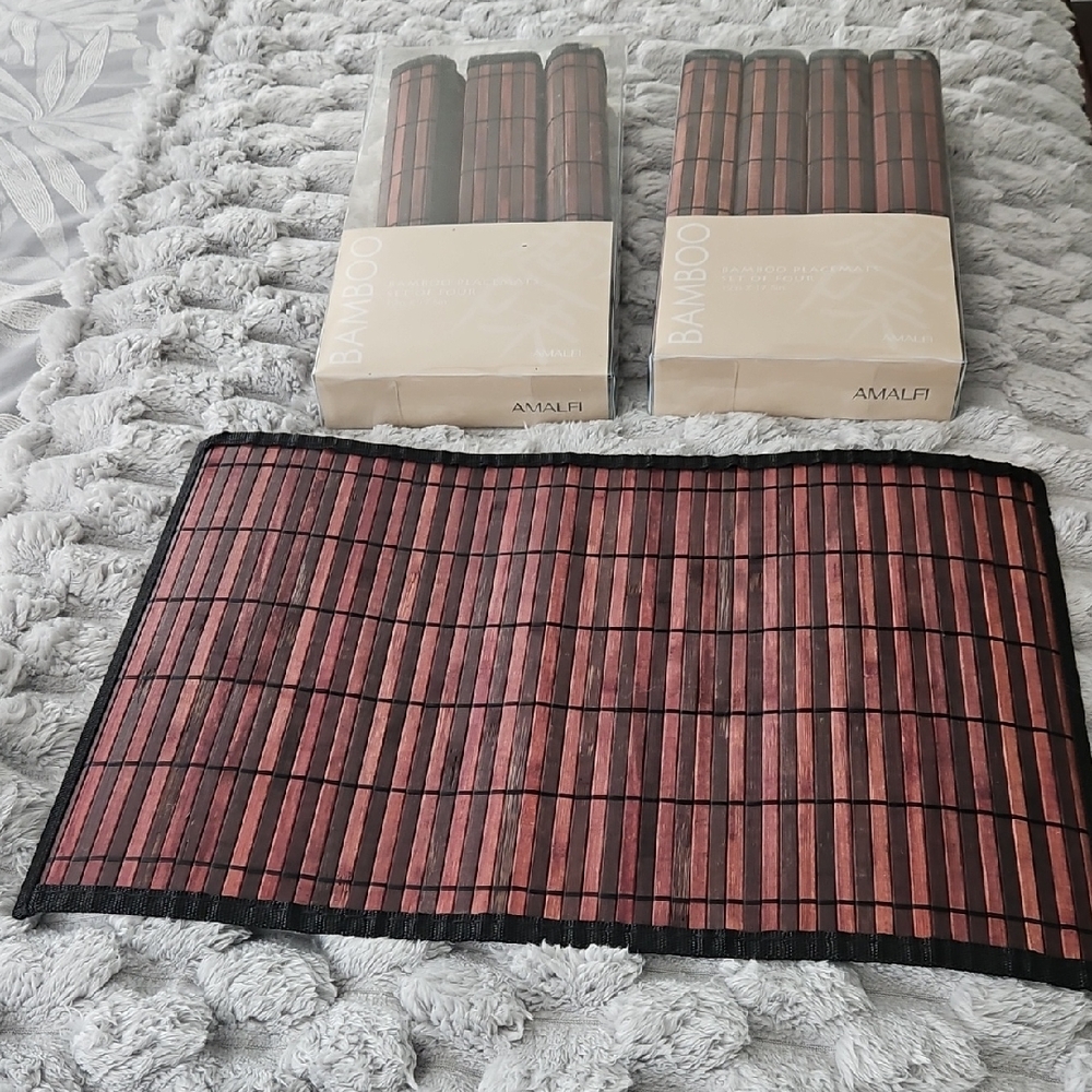 Amalfi Brown Bamboo Placemats (Set of 8)